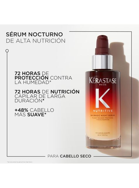 Set nutrición Serum Nocturno 8H Magic Night 90ml Nutritive+ Elixir Ultime 30ml Kerastase-4