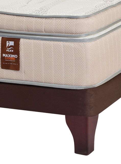 Cama Europea Máximo Cobre 2 Plazas 150 x 200 cm + Respaldo Design Gráfito-3