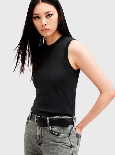 Polera Tank sin Mangas-0