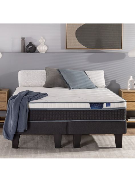 Cama Europea Nexus 2 Plazas Box Base Dividida + Respaldo Lorraine-5
