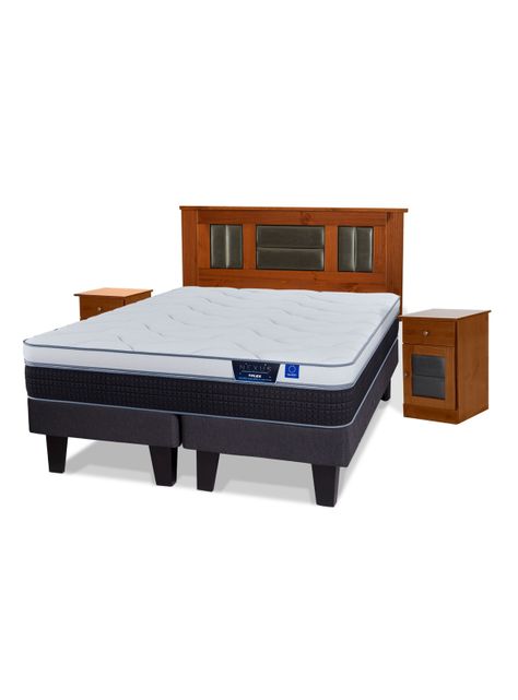 Cama Europea Nexus King + Set de Muebles Lorraine-0