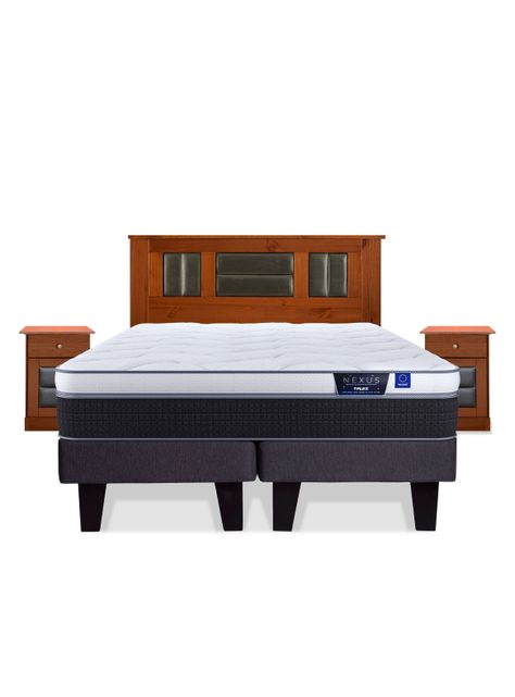 Cama Europea Nexus King + Set de Muebles Lorraine-2