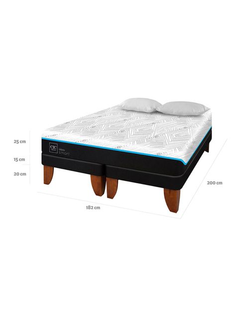 Cama Europea Green Infinity King + Almohadas-1