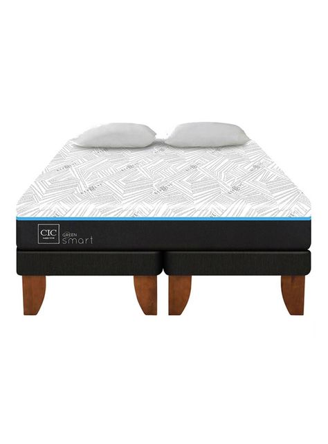 Cama Europea Green Infinity King + Almohadas-2
