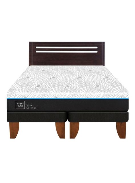 Cama Europea Green Infinity 2 Plazas Base Dividida + Respaldo Munich-2