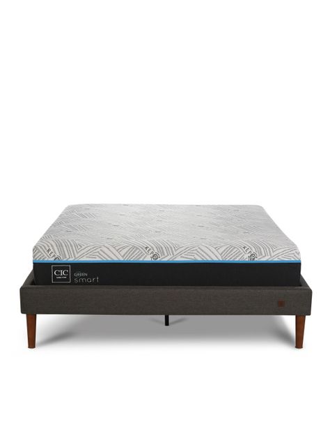 Cama Europea Curve Green Infinity 2 Plazas-2