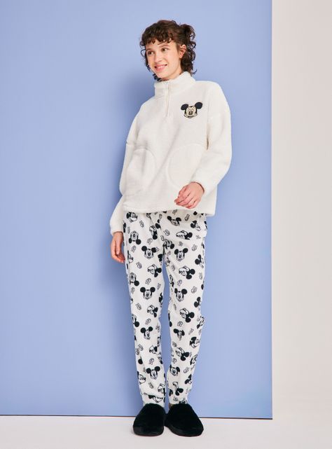 Pijama Disney Mickey Polerón Coral Pantalón Polar-4