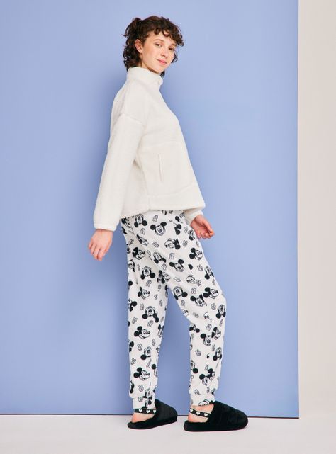 Pijama Disney Mickey Polerón Coral Pantalón Polar-5