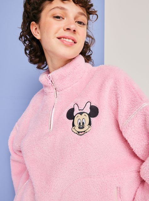 Pijama Disney Minnie Polerón Coral Pantalón Polar-2