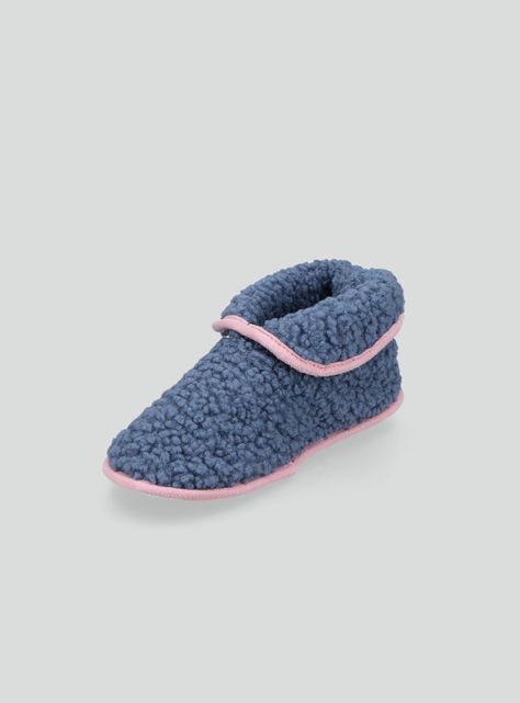 Pantufla Botita Ribete en Contraste-1