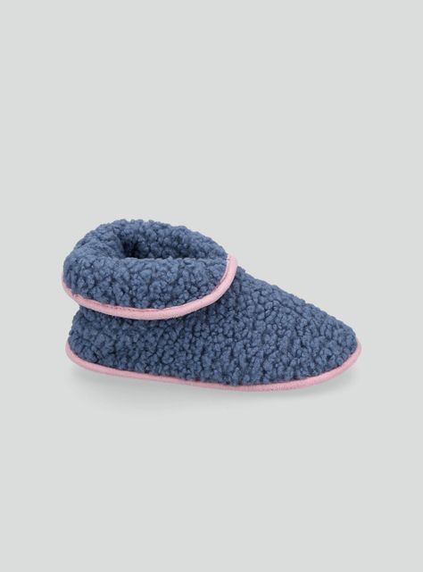 Pantufla Botita Ribete en Contraste-0