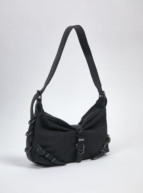 Cartera de Hombro Tipo Baguette Hebilla-1