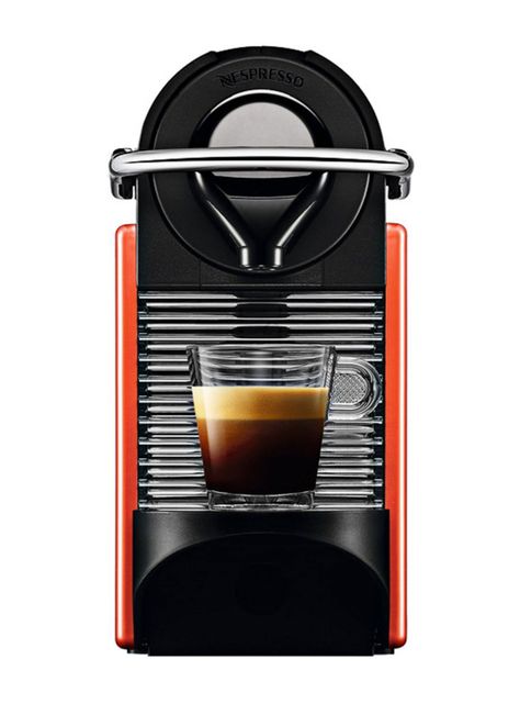 Cafetera Nespresso Pixie C60 Roja y Espumador de Leche-1