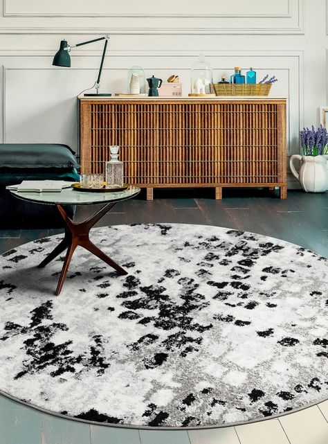Alfombra 160 x 160 cm Florida Gris-2