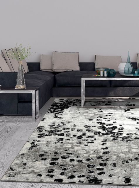 Alfombra 300 x 400 cm Florida Gris Puntos-2