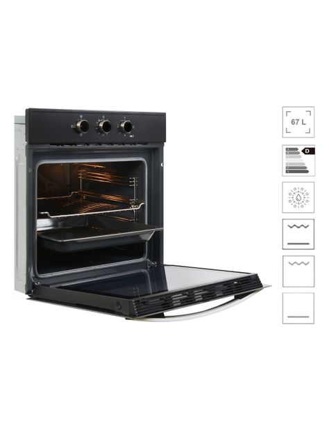 Horno Empotrado Eléctrico 67 Litros HBB-510 BK Negro-2