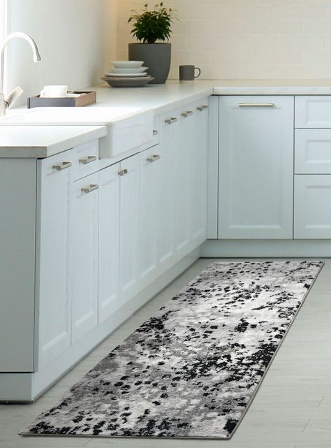 Alfombra de Pasillo 70 x 230 cm Florida Gris-2