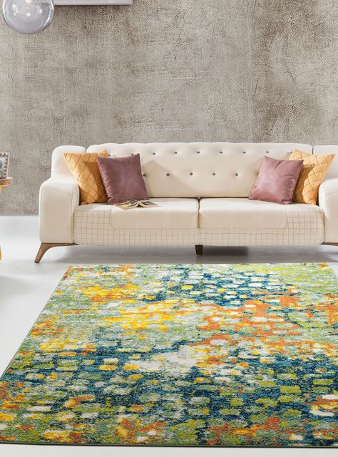 Alfombra 120 x 180 cm Florida Multicolor Puntos-2