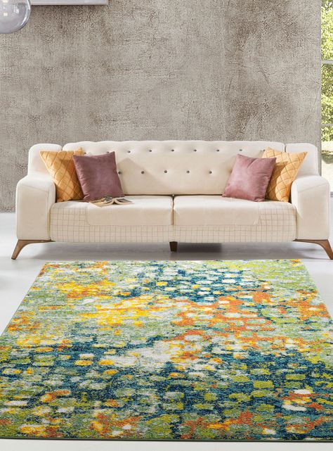 Alfombra 240 x 305 cm Florida Multicolor Puntos-2