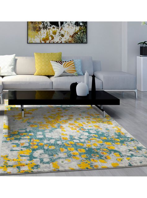 Alfombra 120 x 180 cm Florida D1 Amarilla-2