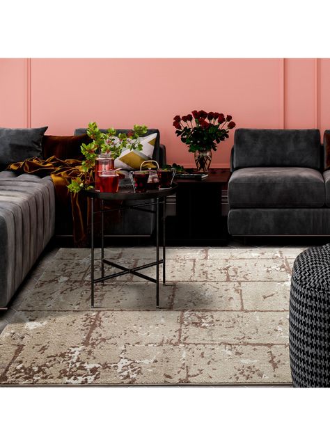 Alfombra Living-Comedor 120 x 180 cm Florida Beige Cuadros-2