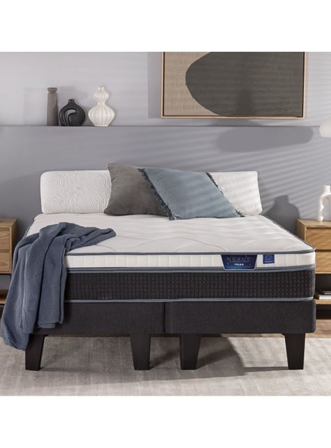 Cama Europea Nexus 1.5 Plazas Box + Set Muebles Arezzo-5