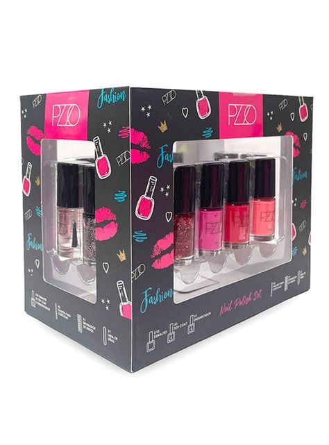 Set Completo de Esmalte Nail Polish Pzzo-2
