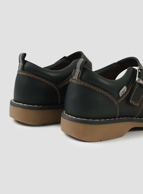 Zapato Escolar Reina de Cuero con Hebilla Niña-4