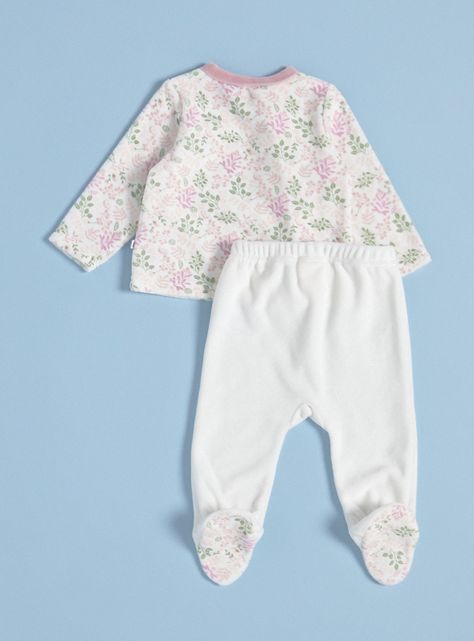 Conjunto Polera Estampada con Moños y Pantalón a Juego-1