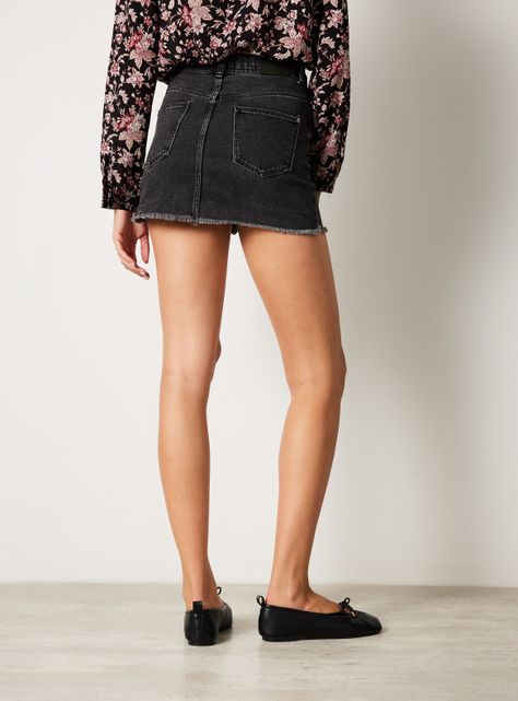 Falda Zara Negro-1