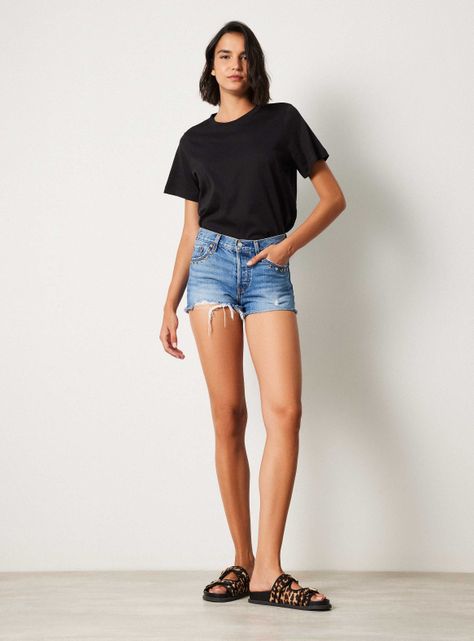 Short Corto Lovemade Levis Denim Azul-3