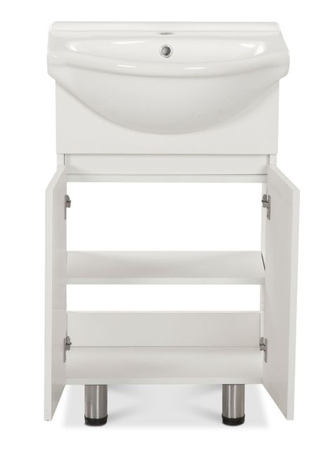Vanitorio 50 cm Cannes 2 Puerta Blanco-2