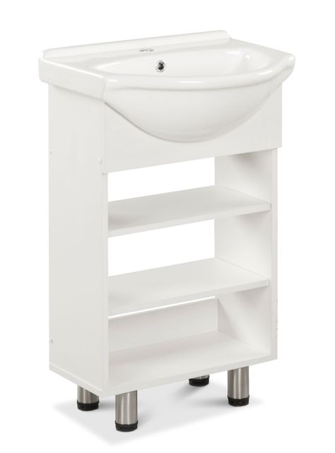 Vanitorio Cannes 50 cm 2 Repisas Blanco-2