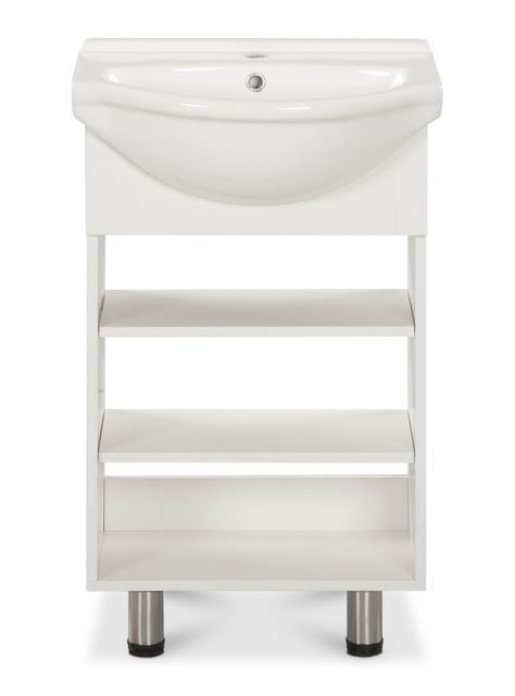 Vanitorio Cannes 50 cm 2 Repisas Blanco-0