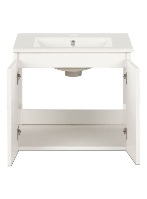 Vanitorio Mónaco Aéreo 50 cm 2 Puertas Blanco-2