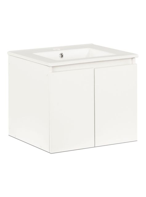 Vanitorio Mónaco Aéreo 50 cm 2 Puertas Blanco-0