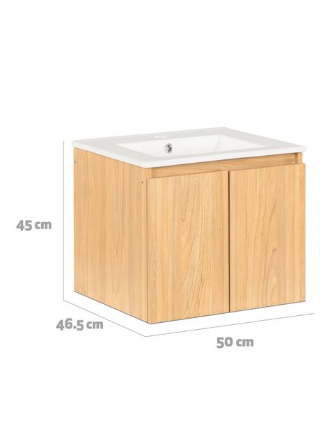 Vanitorio Mónaco Aéreo 50 cm 2 Puertas Olmo-1