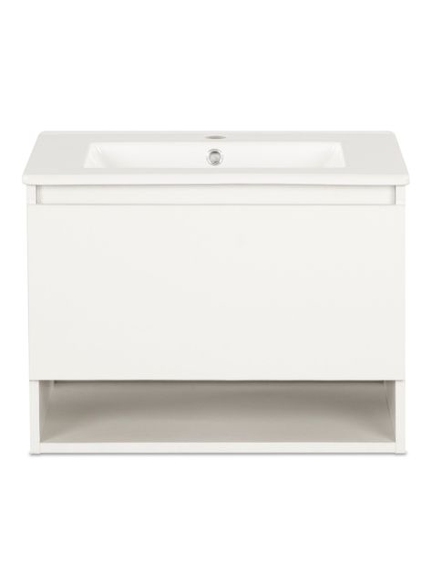 Vanitorio Aéreo Mónaco 60 cm 1 Cajón Blanco-2