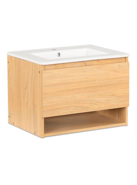Vanitorio Aéreo Mónaco 60 cm 1 Cajón Olmo-0