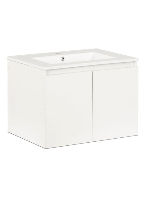 Vanitorio Aéreo Mónaco 60 cm 2 Puertas Blanco-0