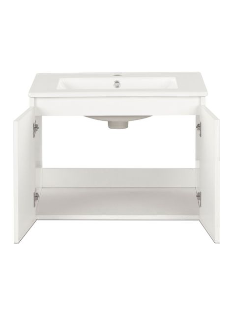 Vanitorio Aéreo Mónaco 60 cm 2 Puertas Blanco-3