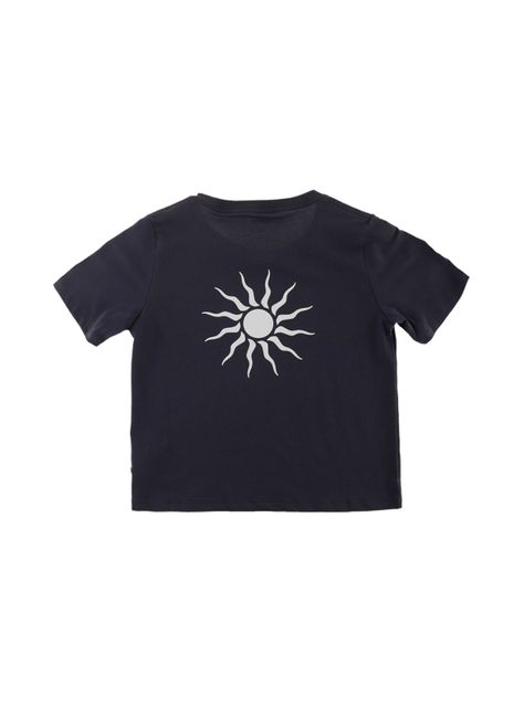Polera con Diseño y Manga Corta-1