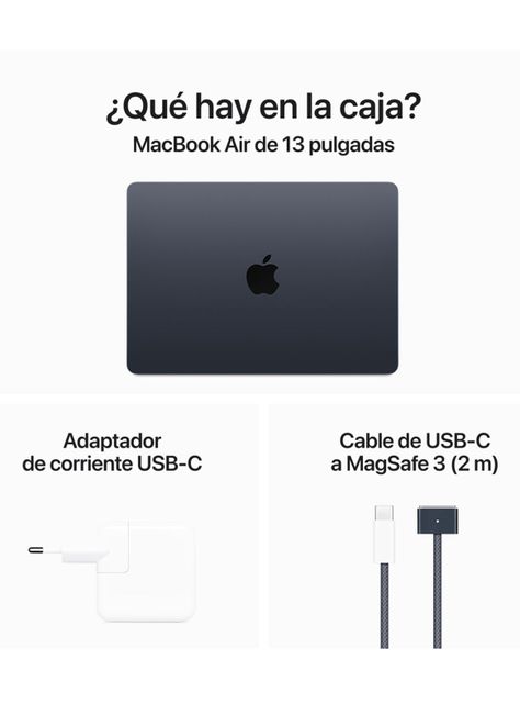 Apple MacBook Air Chip M3 16GB RAM 256GB SSD 13" Color Medianoche-3