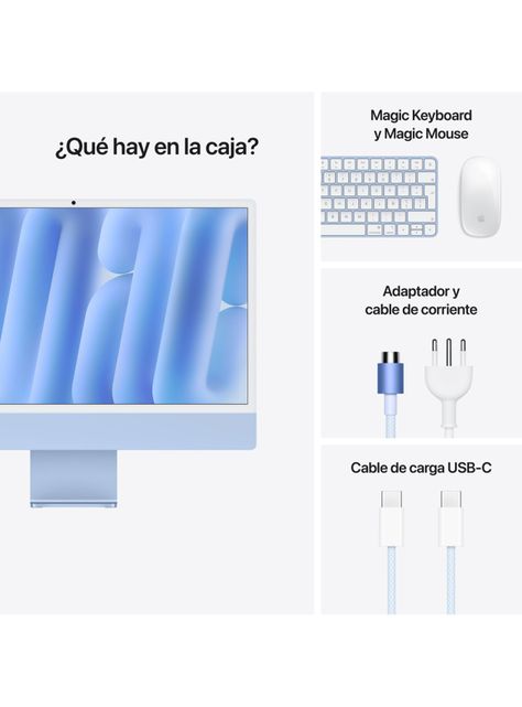 Apple iMac Chip M4 16GB RAM 256GB SSD 24"  Azul-3
