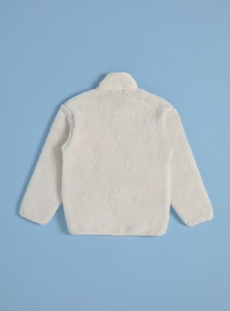 Polar Polerón Coral Fleece con Parches Bordados-1