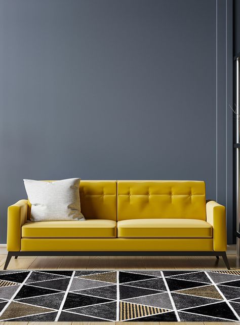 Alfombra Avangard 150x200 cm Negro Amarillo-2