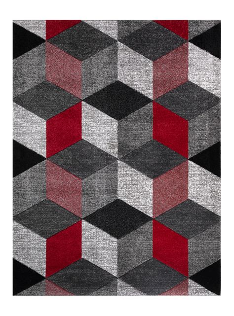 Alfombra Avangard 170x230 cm Rojo-0