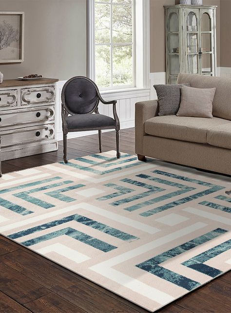 Alfombra Jungle 160x235 cm Azul-1