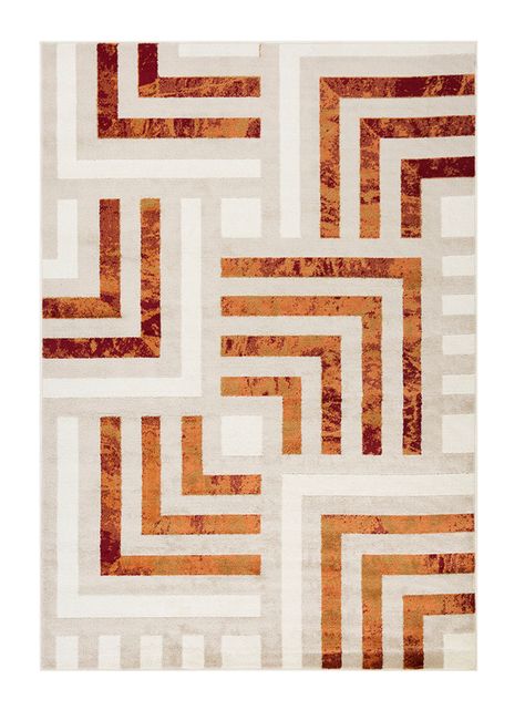Alfombra Jungle 160x235 cm Rojo-0