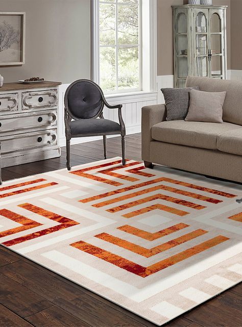 Alfombra Jungle 160x235 cm Rojo-1